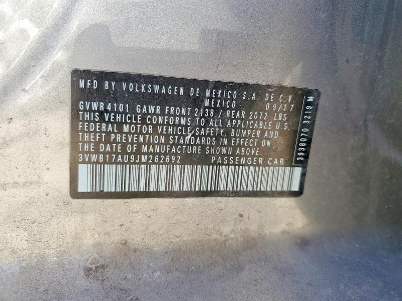 Продажа на аукционе авто 2018 Volkswagen Golf, vin: 3VWB17AU9JM262692, номер лота: 48967376