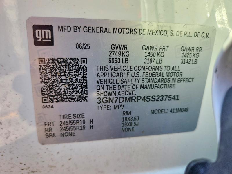 Продаж на аукціоні авто 2025 Chevrolet Equinox, vin: 3GN7DMRP4SS237541, номер лоту: 48908376