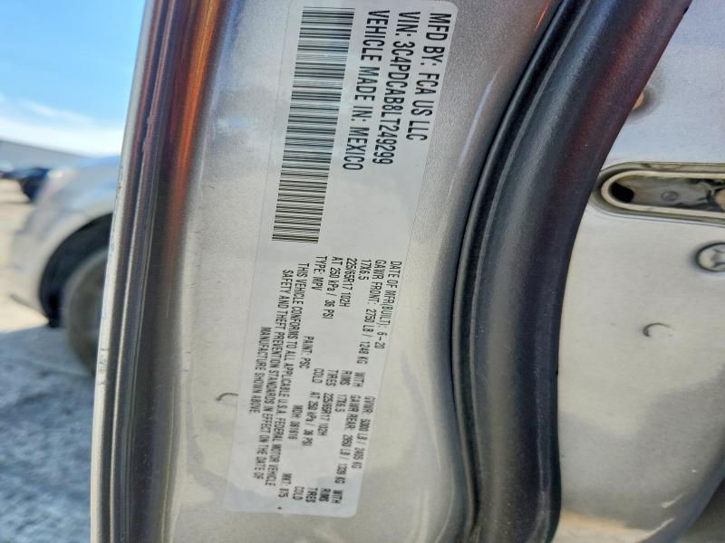2020 Dodge Journey მანქანა იყიდება აუქციონზე, vin: 3C4PDCAB8LT249299, აუქციონის ნომერი: 48692956