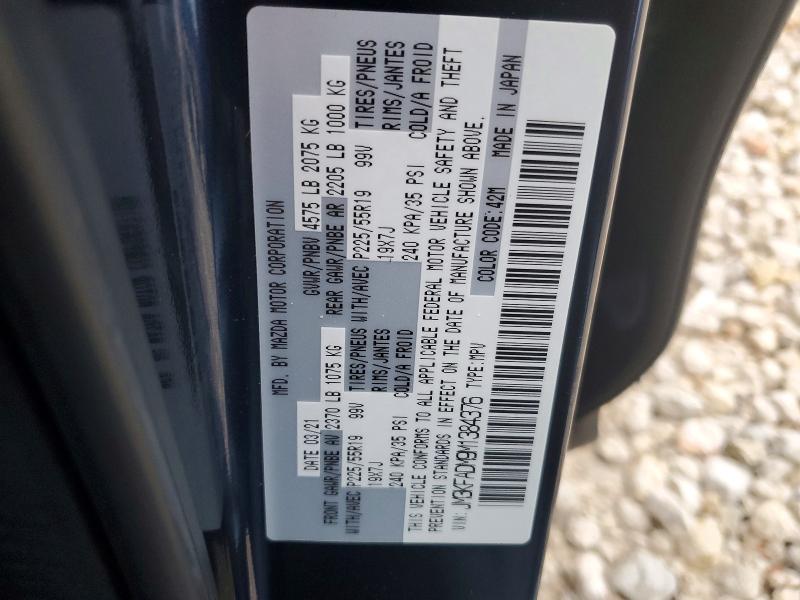 49418326 :رقم المزاد ، JM3KFADM9M1384376 vin ، 2021 Mazda Cx-5 مزاد بيع