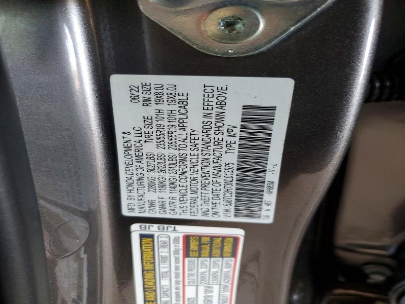 Продажа на аукционе авто 2022 Acura Rdx, vin: 5J8TC2H73NL013575, номер лота: 50488936