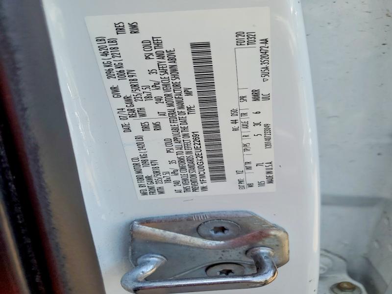 Продаж на аукціоні авто 2014 Ford Escape, vin: 1FMCU0GX2EUE22691, номер лоту: 50162106