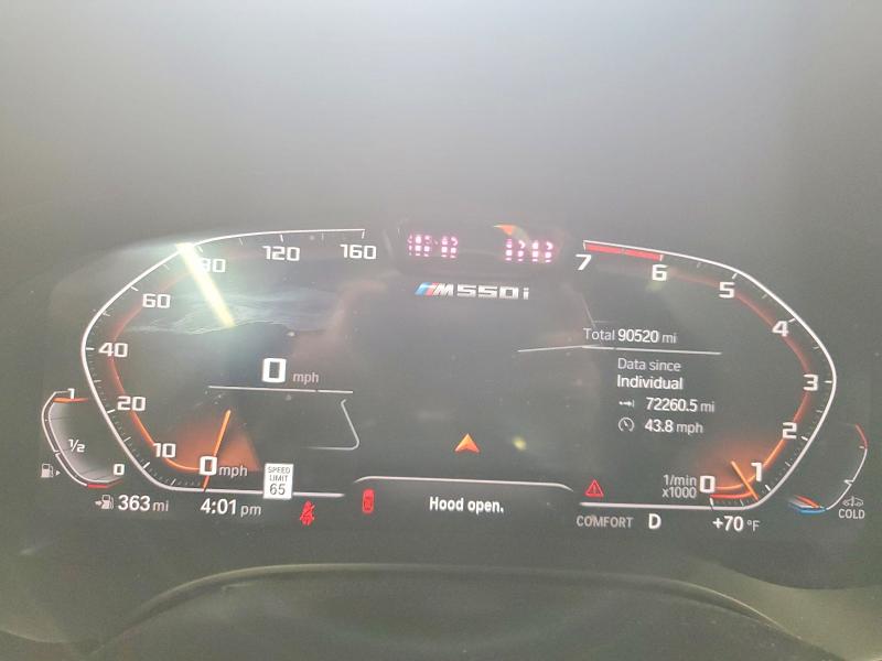 2022 Bmw M550xi მანქანა იყიდება აუქციონზე, vin: WBA13BK04NCJ34467, აუქციონის ნომერი: 48696956