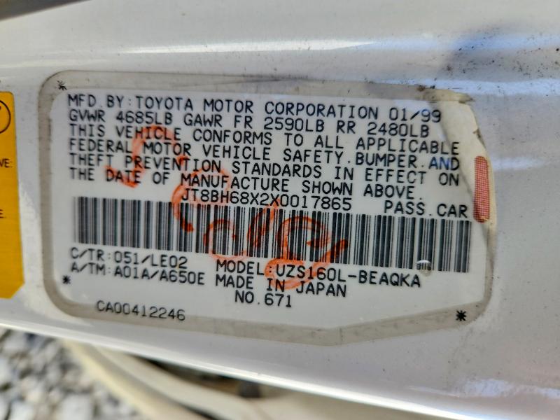 Продаж на аукціоні авто 1999 Lexus Gs, vin: JT8BH68X2X0017865, номер лоту: 51677366