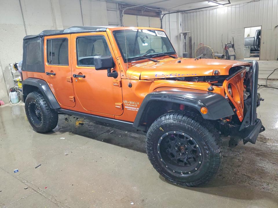 2011 Jeep Wrangler Unlimited მანქანა იყიდება აუქციონზე, vin: 1J4BA6H1XBL520174, აუქციონის ნომერი: 49533816