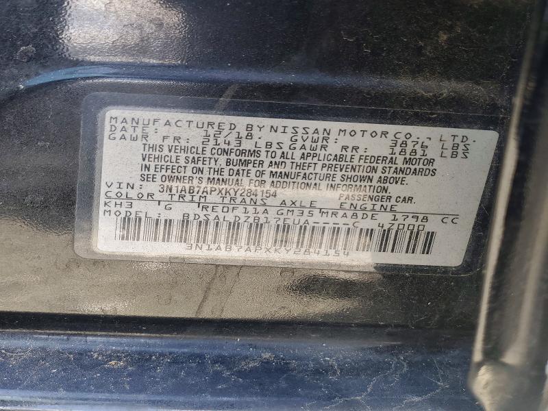 Aukcja sprzedaży 2019 Nissan Sentra, vin: 3N1AB7APXKY284154, numer aukcji: 51341116