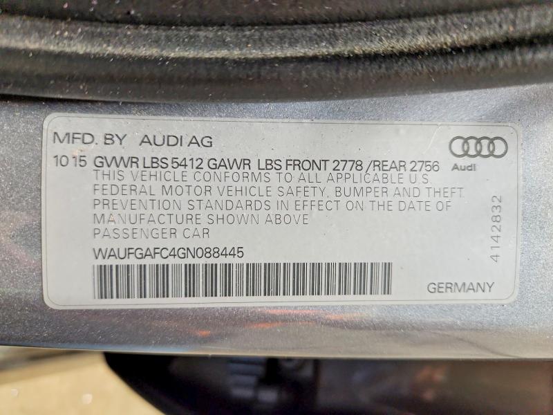 50348226 :رقم المزاد ، WAUFGAFC4GN088445 vin ، 2016 Audi A6 مزاد بيع