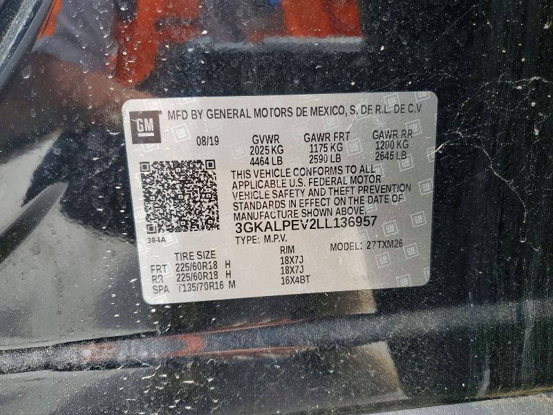 Aukcja sprzedaży 2020 Gmc Terrain, vin: 3GKALPEV2LL136957, numer aukcji: 50244886