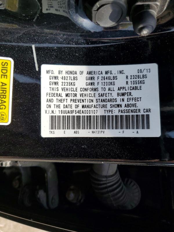 Aukcja sprzedaży 2014 Acura Tl, vin: 19UUA9F54EA000107, numer aukcji: 50087076