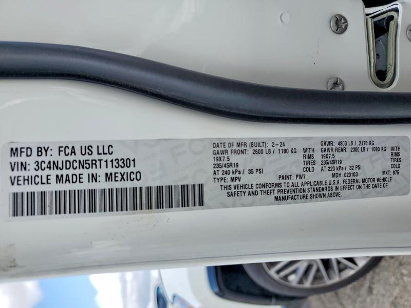 2024 Jeep Compass მანქანა იყიდება აუქციონზე, vin: 3C4NJDCN5RT113301, აუქციონის ნომერი: 48524596