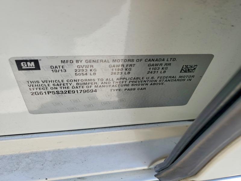 50722636 :رقم المزاد ، 2G61P5S32E9179694 vin ، 2014 Cadillac Xts مزاد بيع