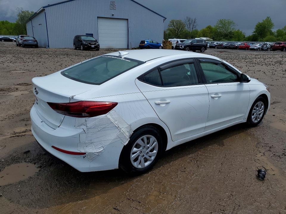51951786 :رقم المزاد ، 5NPD74LFXHH193616 vin ، 2017 Hyundai Elantra مزاد بيع