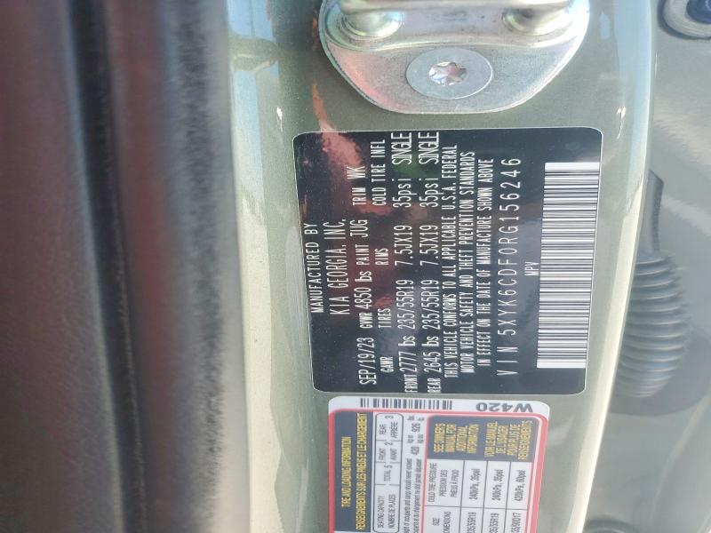 50694866 :رقم المزاد ، 5XYK6CDF0RG156246 vin ، 2024 Kia Sportage مزاد بيع