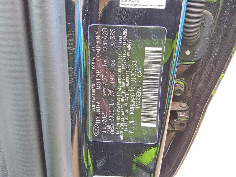 Продаж на аукціоні авто 2025 Hyundai Elantra, vin: KMHLN4DJXSU180233, номер лоту: 50629606