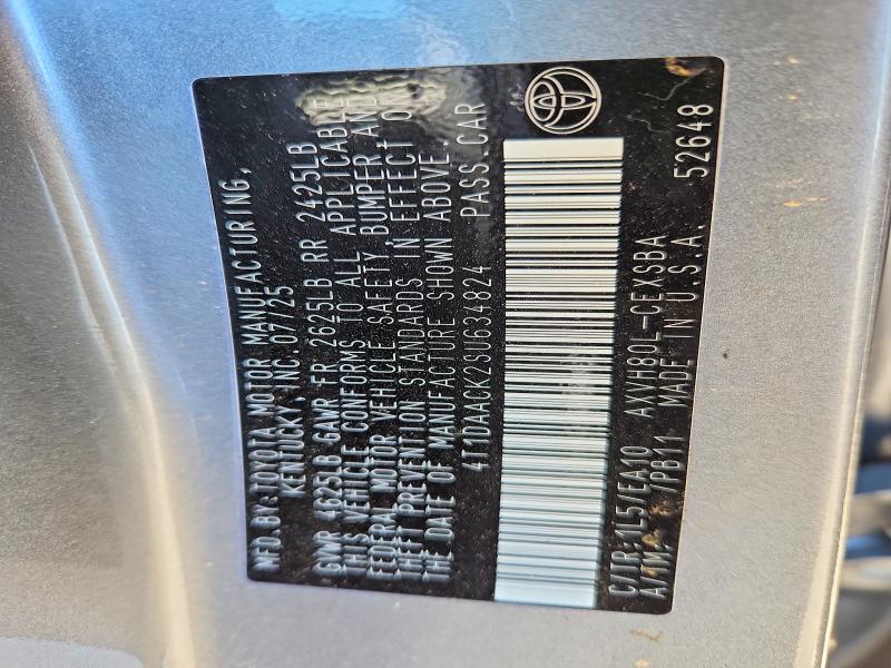 48790736 :رقم المزاد ، 4T1DAACK2SU634824 vin ، 2025 Toyota Camry مزاد بيع