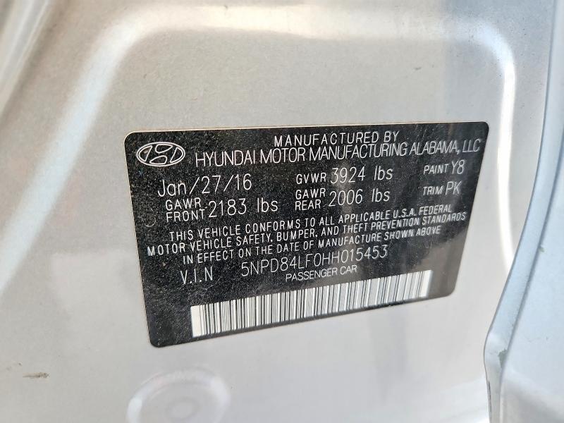 Продажа на аукционе авто 2017 Hyundai Elantra, vin: 5NPD84LF0HH015453, номер лота: 51428946