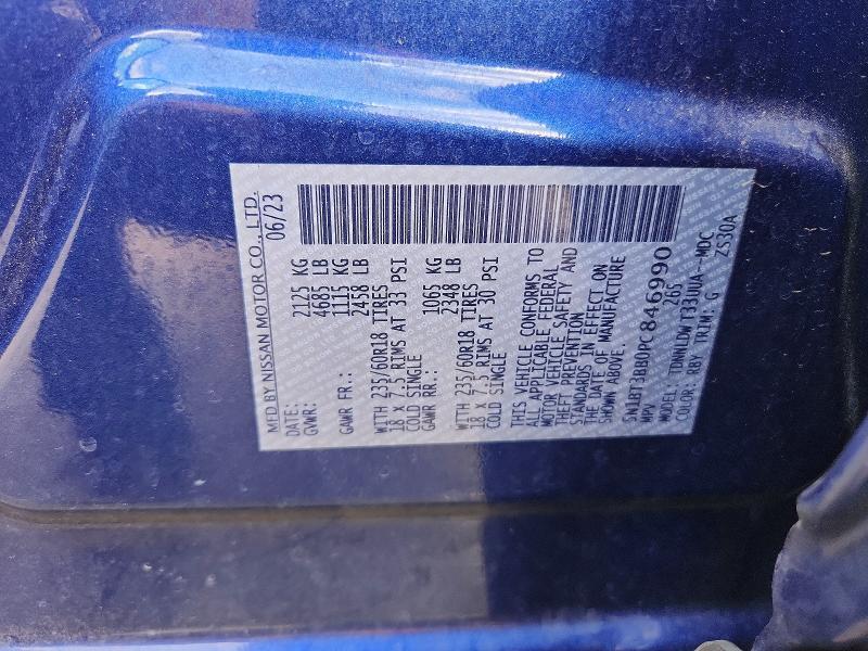 Продажа на аукционе авто 2023 Nissan Rogue, vin: 5N1BT3BB0PC846990, номер лота: 50196796