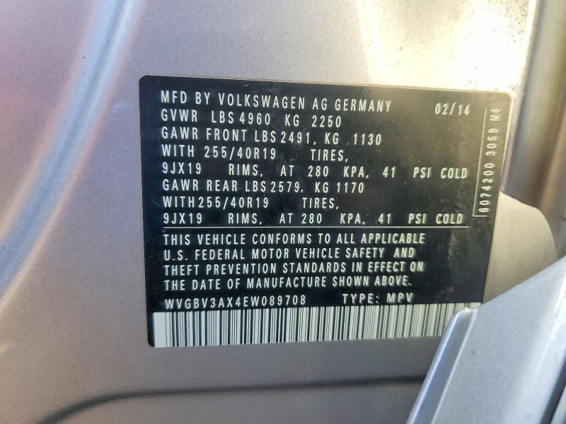 Aukcja sprzedaży 2014 Volkswagen Tiguan, vin: WVGBV3AX4EW089708, numer aukcji: 48150546