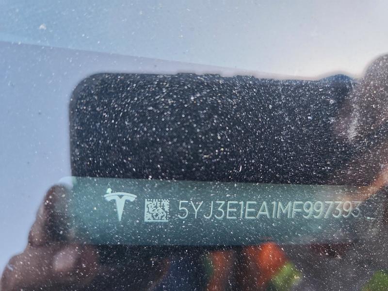 Aukcja sprzedaży 2021 Tesla Model 3, vin: 5YJ3E1EA1MF997393, numer aukcji: 48456766