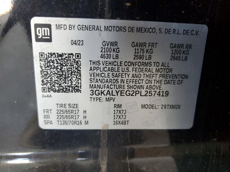 49061556 :رقم المزاد ، 3GKALYEG2PL257419 vin ، 2023 Gmc Terrain مزاد بيع