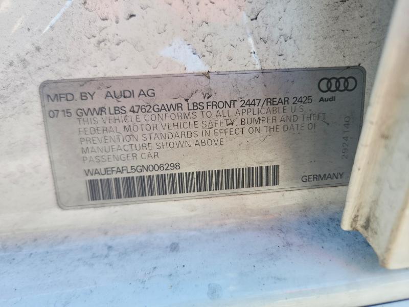 Продаж на аукціоні авто 2016 Audi A4, vin: WAUEFAFL5GN006298, номер лоту: 51682156