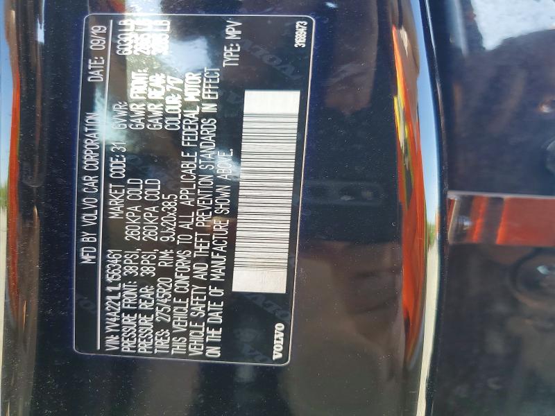 Продажа на аукционе авто 2020 Volvo Xc90, vin: YV4A221L1L1563461, номер лота: 50074836