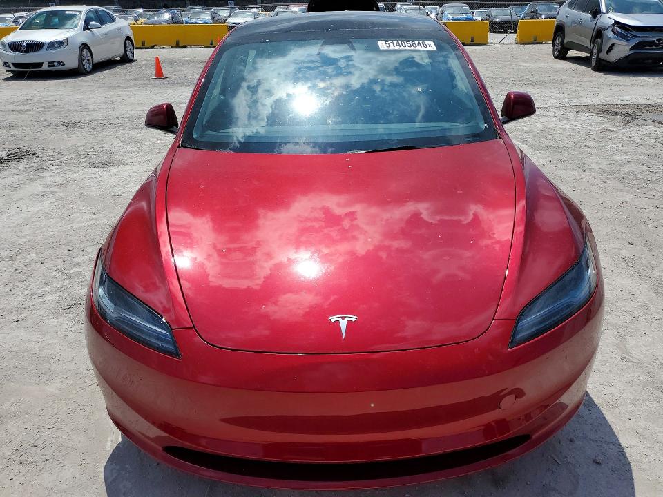 2025 Tesla Model 3 მანქანა იყიდება აუქციონზე, vin: 5YJ3E1EA0SF977746, აუქციონის ნომერი: 51405646