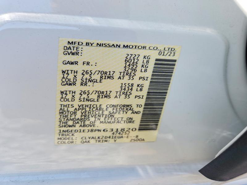 Продаж на аукціоні авто 2023 Nissan Frontier, vin: 1N6ED1EJ8PN631820, номер лоту: 48780266