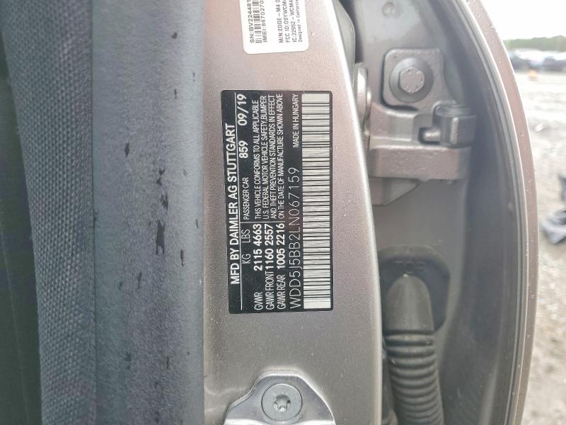 Продаж на аукціоні авто 2020 Mercedes-benz Cla, vin: WDD5J5BB2LN067159, номер лоту: 48902676