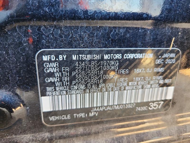 Aukcja sprzedaży 2021 Mitsubishi Outlander Sport, vin: JA4APUAU7MU013927, numer aukcji: 49966256