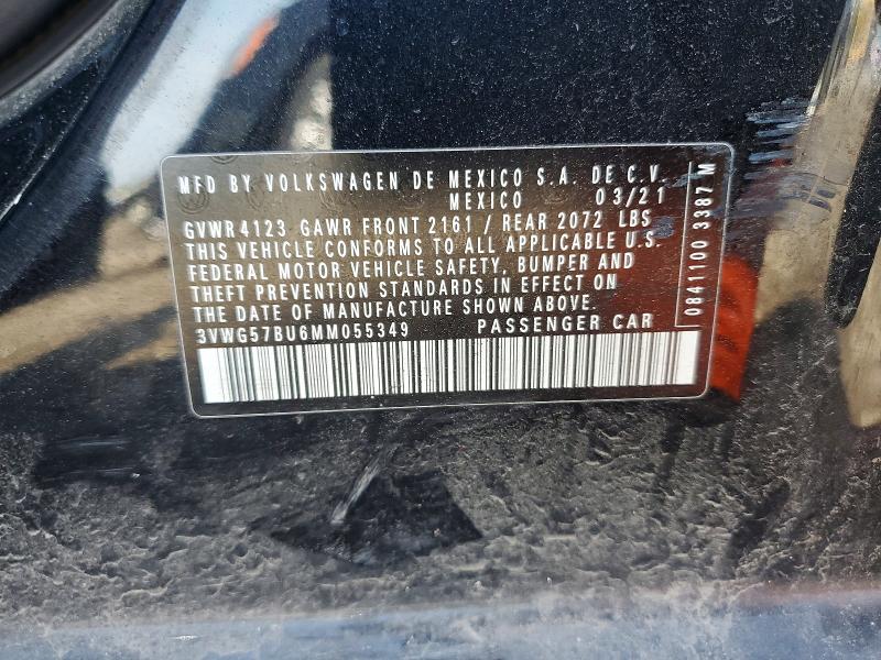 Продаж на аукціоні авто 2021 Volkswagen Jetta, vin: 3VWG57BU6MM055349, номер лоту: 48673616