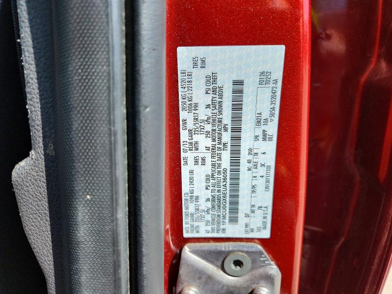 48859216 :رقم المزاد ، 1FMCU0GX6EUA36050 vin ، 2014 Ford Escape مزاد بيع