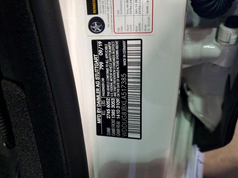 Продаж на аукціоні авто 2020 Mercedes-benz S, vin: WDDUG8JBXLA517385, номер лоту: 50683236