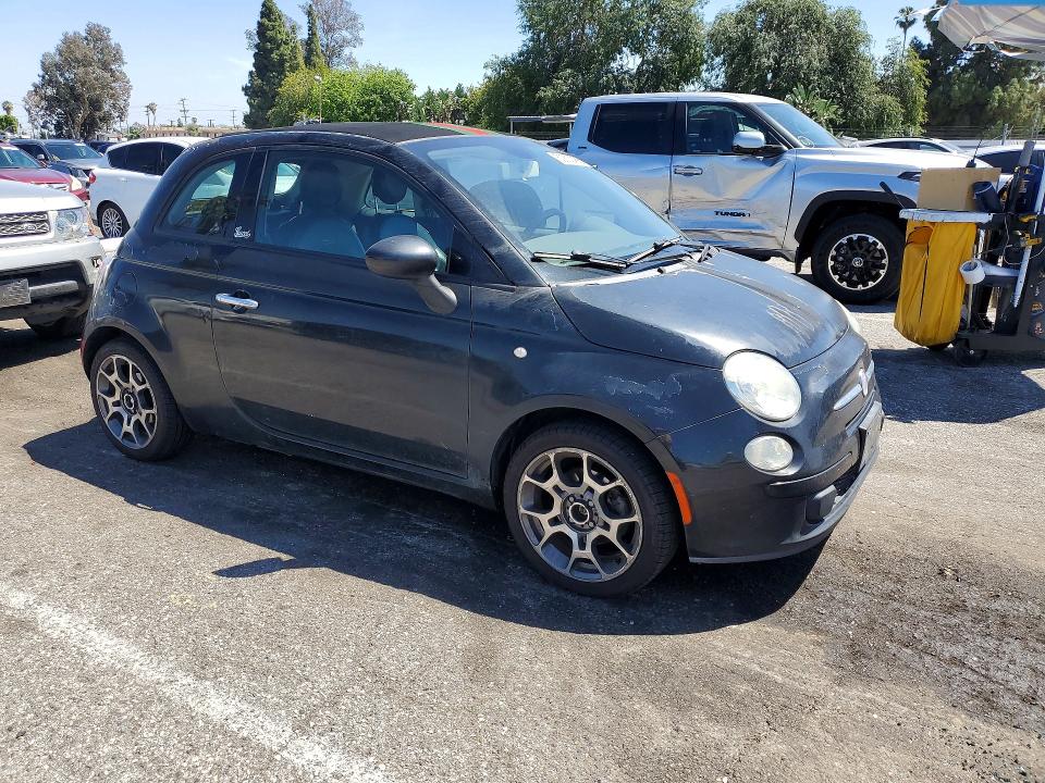 50822486 :رقم المزاد ، 3C3CFFDR2CT332427 vin ، 2012 Fiat 500 مزاد بيع