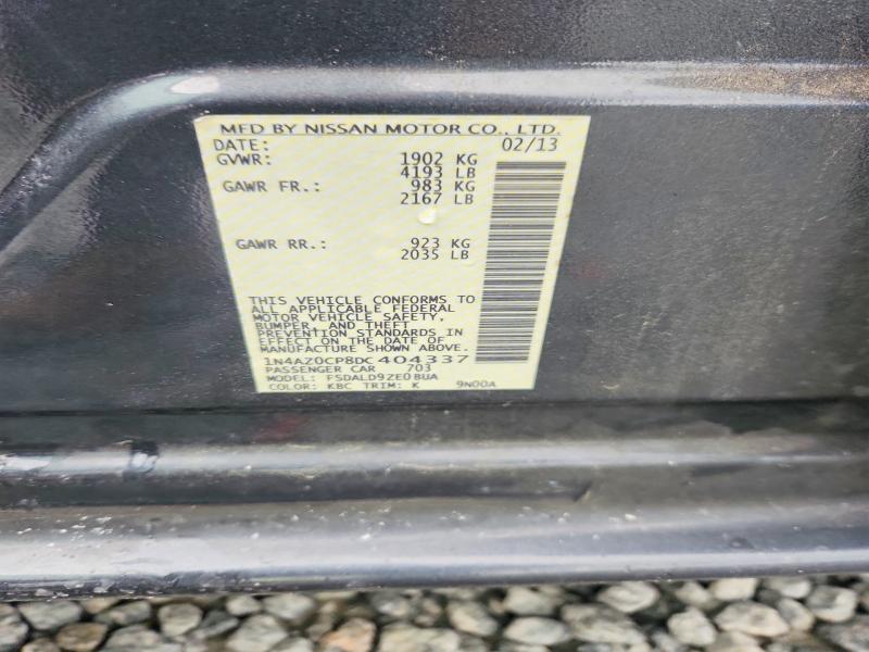 51271566 :رقم المزاد ، 1N4AZ0CP8DC404337 vin ، 2013 Nissan Leaf مزاد بيع