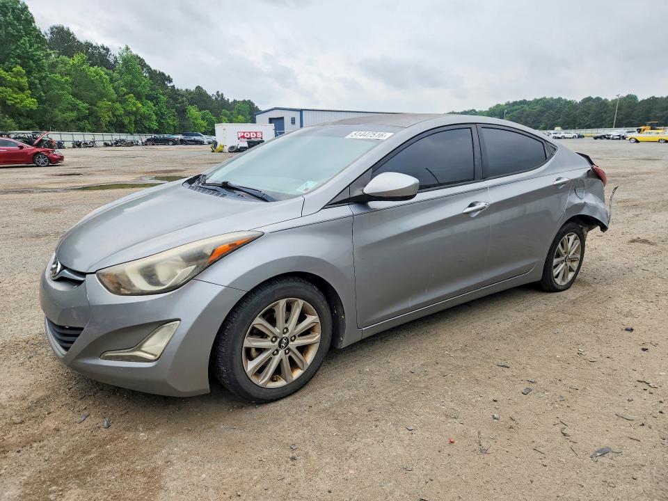2014 Hyundai Elantra მანქანა იყიდება აუქციონზე, vin: KMHDH4AE2EU055380, აუქციონის ნომერი: 51447516