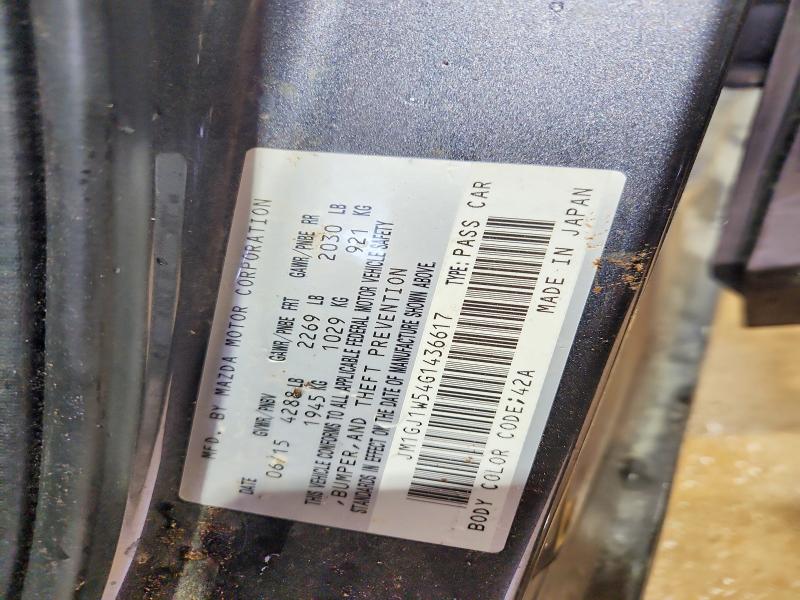 2016 Mazda 6 მანქანა იყიდება აუქციონზე, vin: JM1GJ1W54G1436617, აუქციონის ნომერი: 48314346