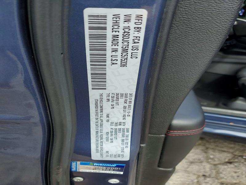 Продажа на аукционе авто 2021 Dodge Durango, vin: 1C4SDJCT5MC575336, номер лота: 49662526