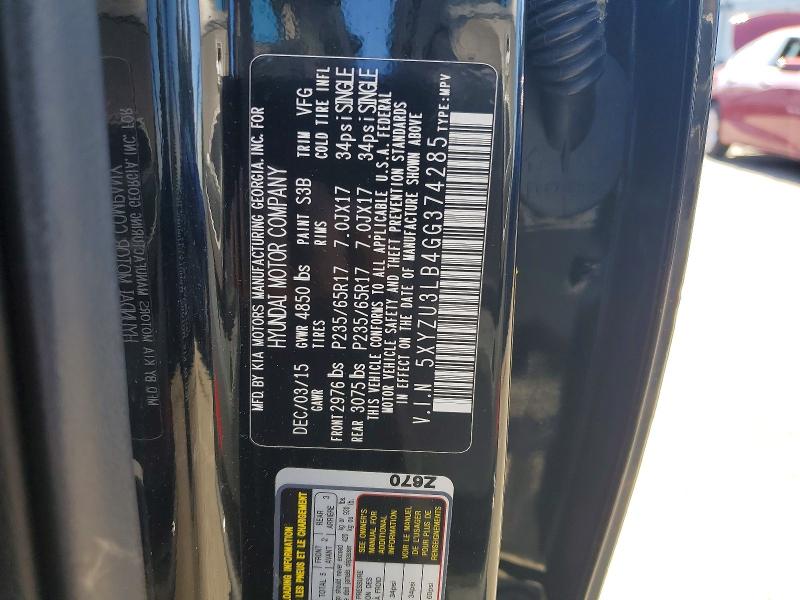 Продаж на аукціоні авто 2016 Hyundai Santa Fe Sport, vin: 5XYZU3LB4GG374285, номер лоту: 50722296