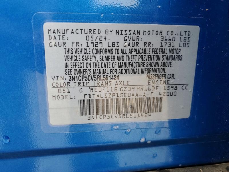Aukcja sprzedaży 2024 Nissan Kicks, vin: 3N1CP5CV5RL561424, numer aukcji: 51468876