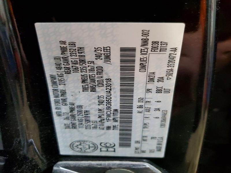 Aukcja sprzedaży 2013 Ford Escape, vin: 1FMCU9G95DUA23018, numer aukcji: 48877346