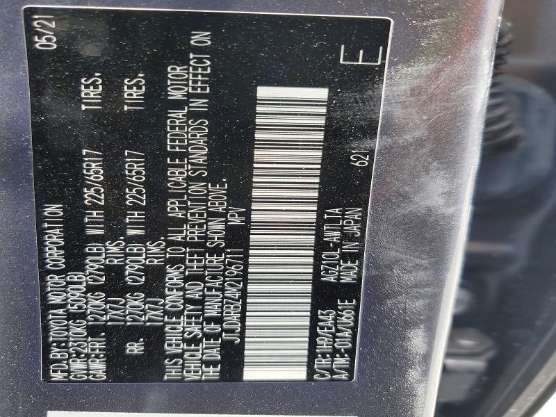 52029786 :رقم المزاد ، JTJDARBZ4M2196711 vin ، 2021 Lexus Nx 300 مزاد بيع