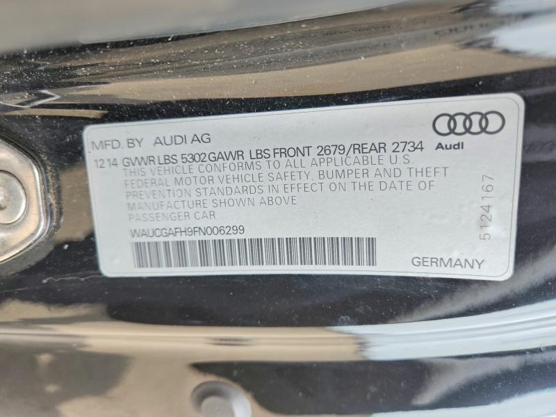 Продажа на аукционе авто 2015 Audi S5, vin: WAUCGAFH9FN006299, номер лота: 49882666