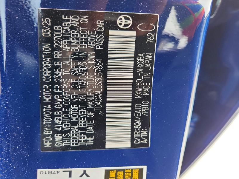 Продажа на аукционе авто 2025 Toyota Prius, vin: JTDACAAU5S3057864, номер лота: 51471246