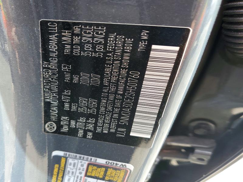 48935396 :رقم المزاد ، 5NMJA3DE2SH501760 vin ، 2025 Hyundai Tucson مزاد بيع