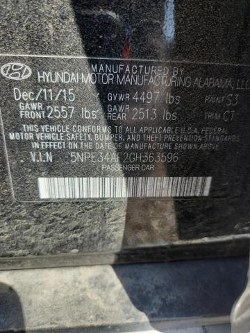 Продажа на аукционе авто 2016 Hyundai Sonata, vin: 5NPE34AF2GH363596, номер лота: 49908696