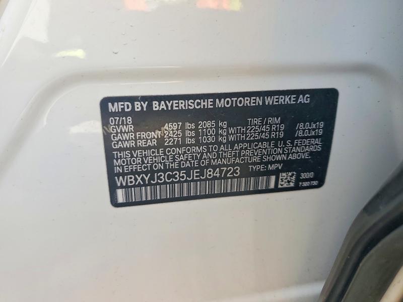 50249066 :رقم المزاد ، WBXYJ3C35JEJ84723 vin ، 2018 Bmw X2 مزاد بيع