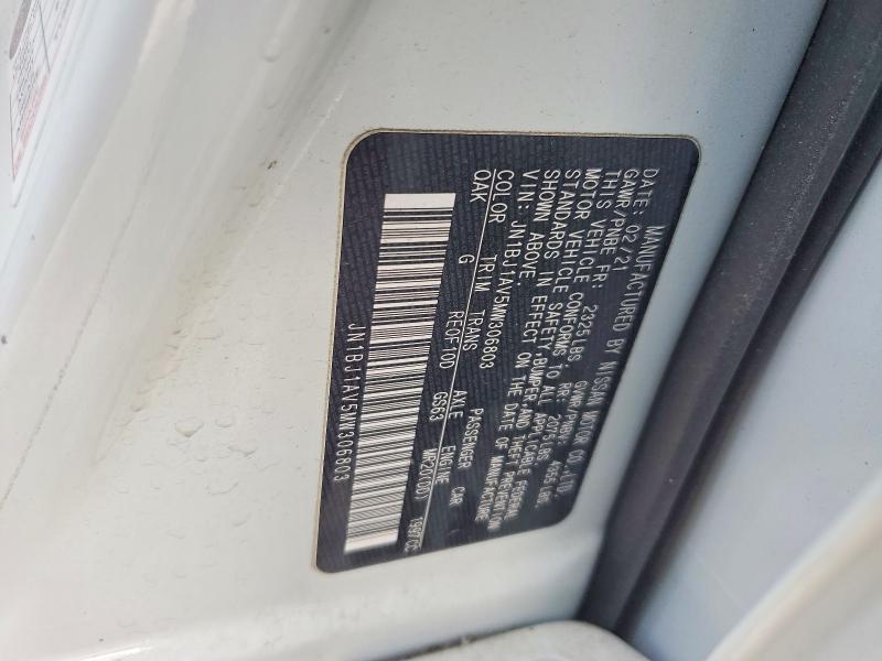 Продаж на аукціоні авто 2021 Nissan Rogue Sport, vin: JN1BJ1AV5MW306803, номер лоту: 49266326