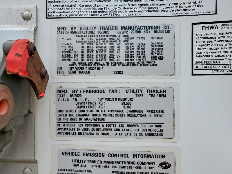 47810186 :رقم المزاد ، 1UYVS2539M3281512 vin ، 2021 Utility Vs2dx مزاد بيع