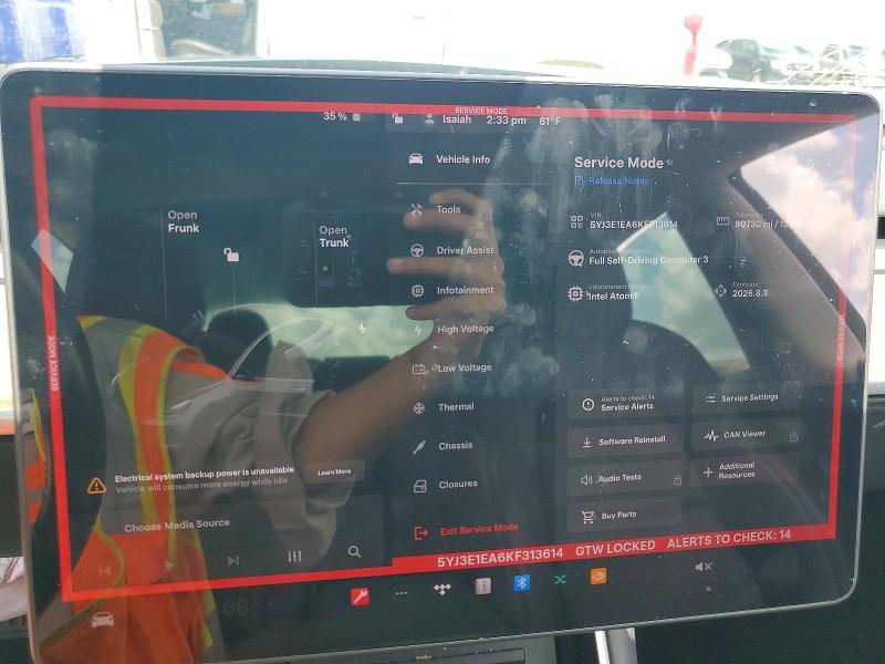 Aukcja sprzedaży 2019 Tesla Model 3, vin: 5YJ3E1EA6KF313614, numer aukcji: 49402996